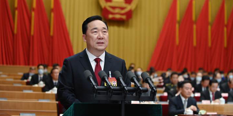 浙江省代省長王浩作政府工作報告