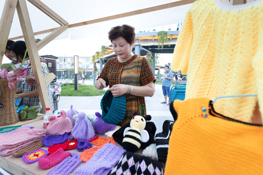 幸福市集特色文創攤位。嘉善縣委宣傳部供圖