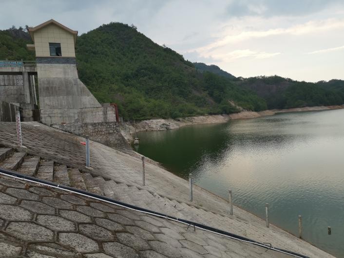金華永康黃墳水庫水位尺。永康市水務局供圖