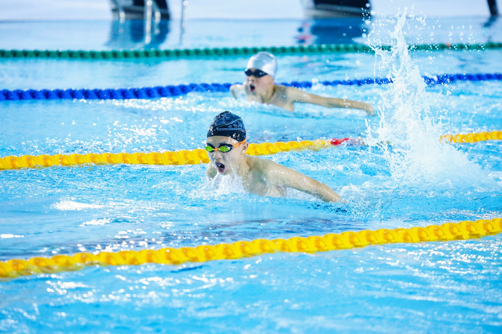 游泳邀請賽現場。杭州市體育局供圖