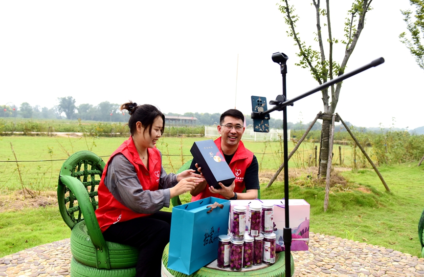 湖州市煙草專賣局把直播間搬到田間地頭，為玫瑰花銷售引流。