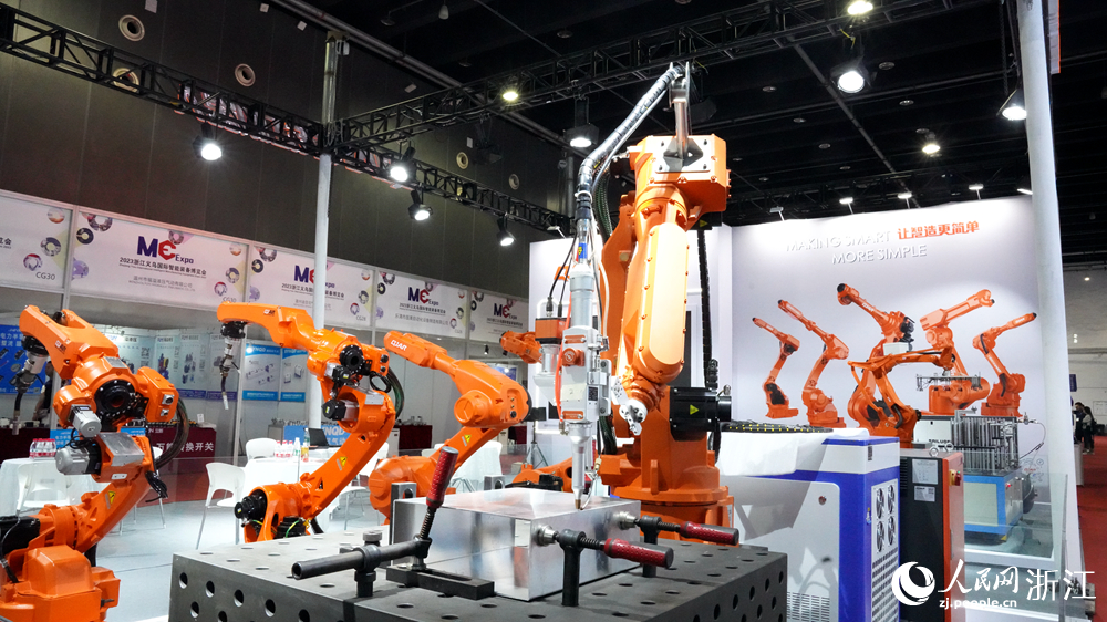 “自定義”智能機械臂模組。人民網 陳陸洵攝
