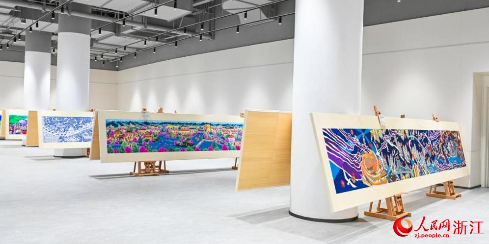 民族（農民)畫作品展。人民網  秦銘澤攝