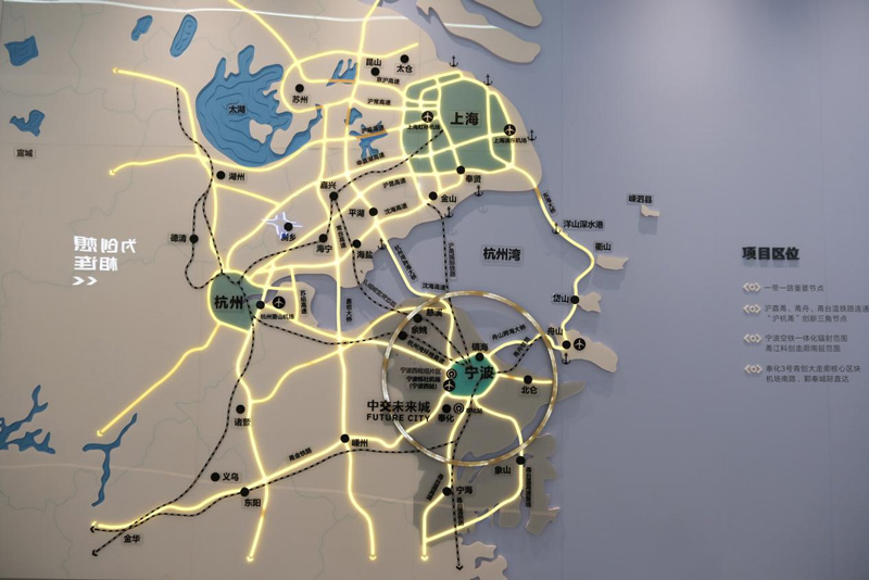 中交未來城項目區位圖。程欣攝