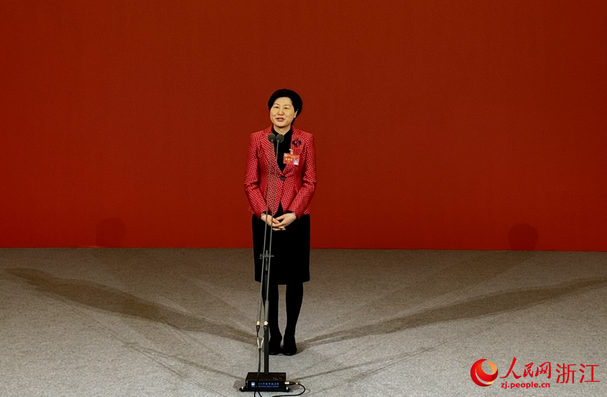 浙江省非物質文化遺產保護中心主任、省非物質文化遺產館館長郭藝。人民網 陳陸洵