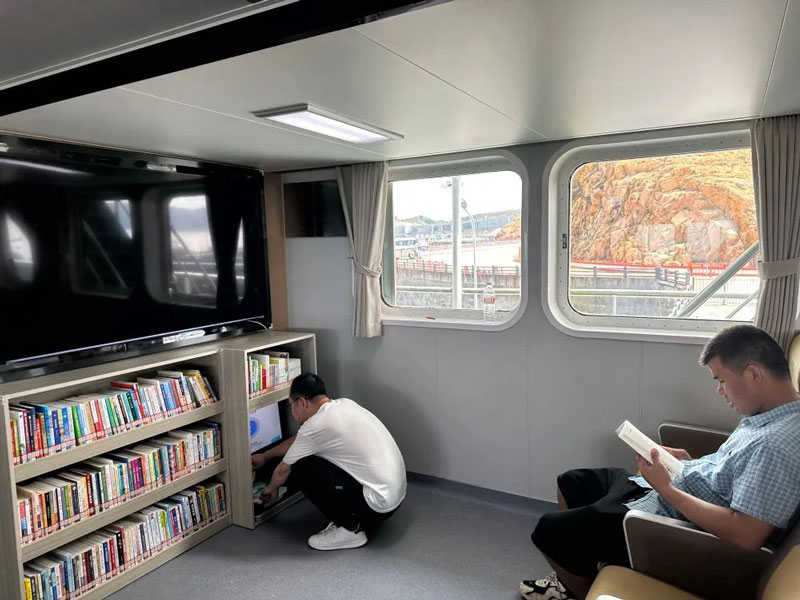 “海上圖書館”。嵊泗縣委宣傳部供圖