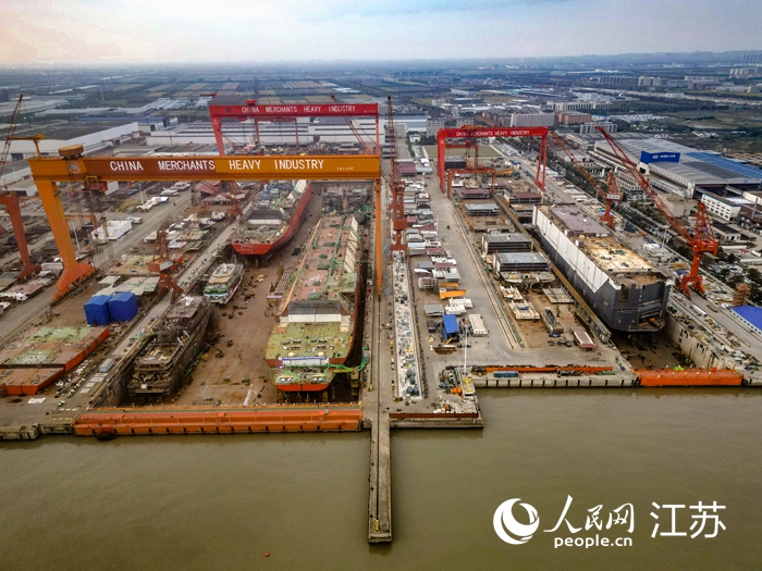 招商工業海門基地一角。人民網 徐晨曦攝