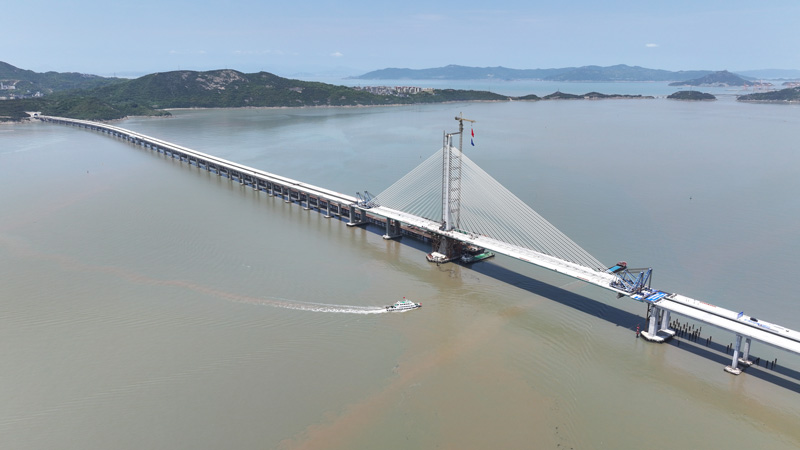 洞頭峽跨海特大橋。蘇巧將攝