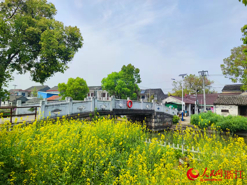 浙江云田岸村與江蘇偉明村之間的“友誼橋”。人民網 康夢琦攝