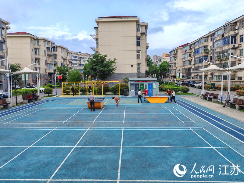 崇川區易家橋社區全民健身場地。人民網記者 王繼亮攝