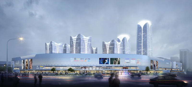 浙江義烏全球數貿中心效果圖。受訪者供圖