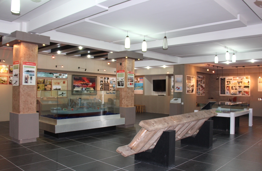 東極歷史文化博物館二樓記錄著“里斯本丸”號的故事。東極鎮文化站供圖