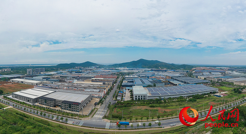 俯瞰長三角（宣城）產業合作區宣州片區。人民網記者 張俊攝