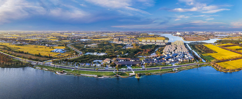 位于嘉善縣西塘鎮東北部的祥符蕩創新中心。嘉善縣委宣傳部供圖