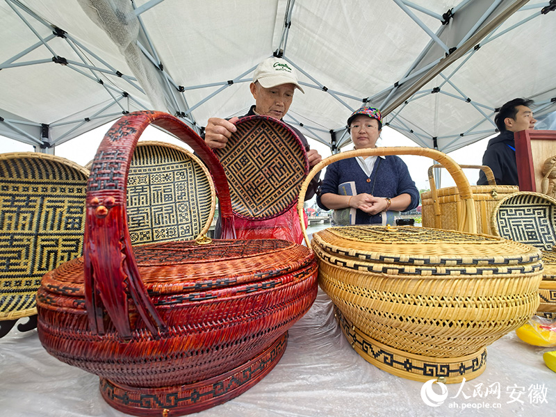 績溪湖村竹編。人民網記者 汪瑞華攝